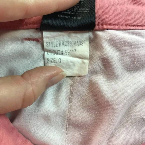 Kut From The Cloth Melon Pink Chino Trousers Pants Women's Size 0 - KC330MA3SF - Picture 10 of 10